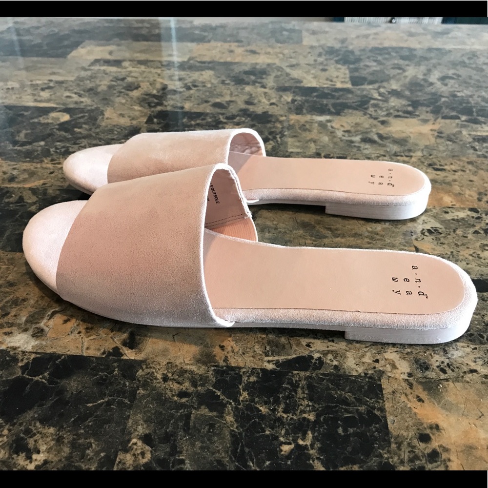 Never Been Worn “A New Day” Pink Slip on Sandals